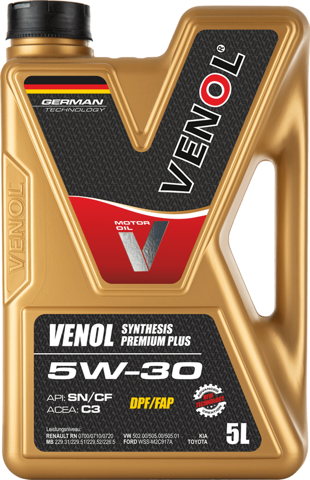OLEJ SILNIKOWY VENOL_SYNTHESIS_PREMIUM PLUS SN CF 5W30 C3 5L
